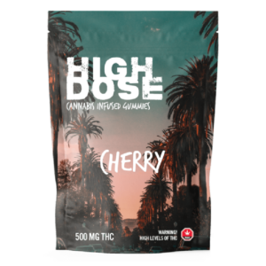 High Dose – cannabis Infused Gummies – Cherry – 500mg/1000mg | Weedsy Canada