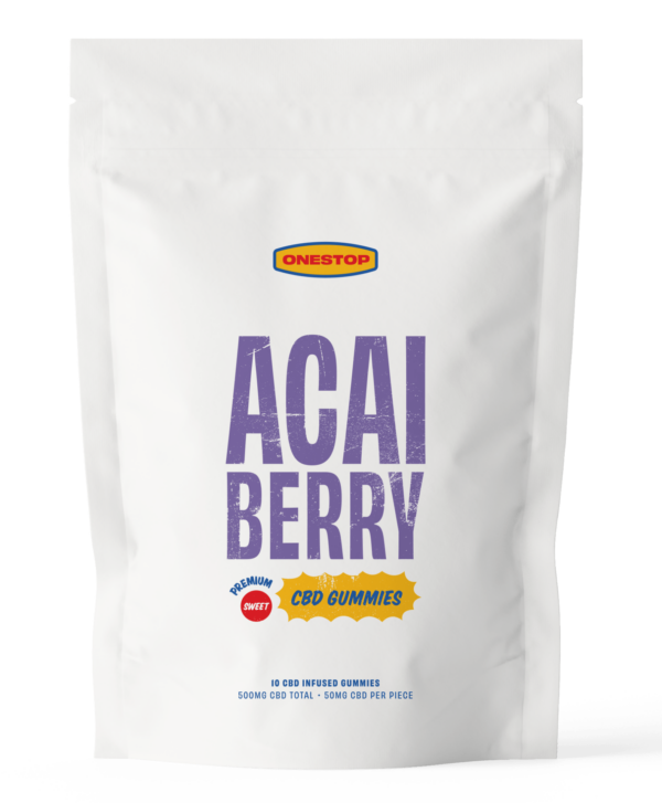 OneStop – Açai Berry CBD Gummies 500mg | Weedsy Canada