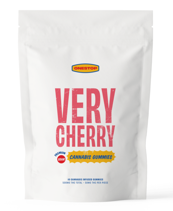 Onestop – Very Cherry THC Gummies 500mg | Weedsy Canada
