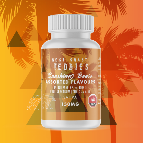 West Coast Teddies – Sunshine Bears – Sativa (150mg) | Weedsy Canada