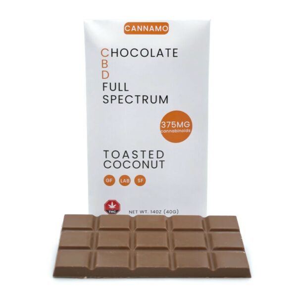 Cannamo – Full Spectrum CBD Chocolate – 375mg – Toasted Coconut | Weedsy Canada Cannamo – Full Spectrum CBD Chocolate – 375mg – Toasted Coconut | Weedsy Canada