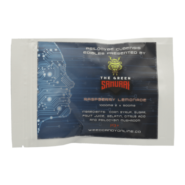 The Green Samurai – Shroom Gummies – Raspberry Lemonade – 1g | Weedsy Canada
