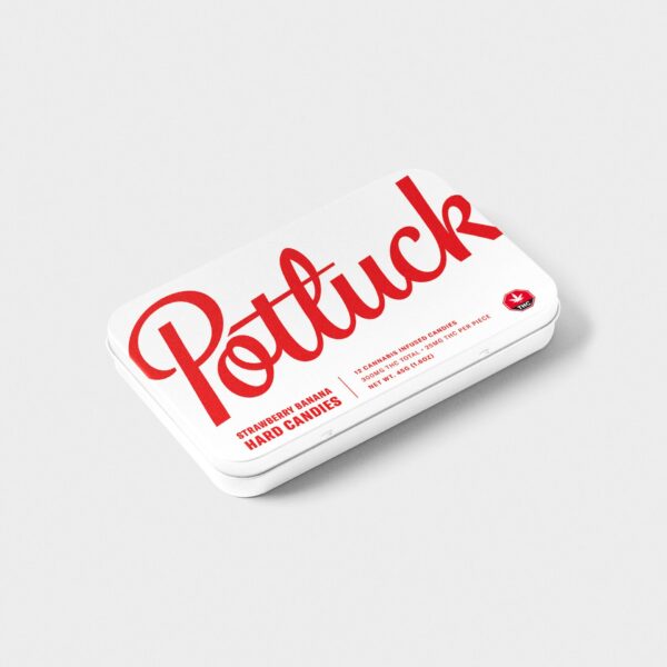 Potluck – Hard Candy – Strawberry Banana- 300mg THC | Weedsy Canada