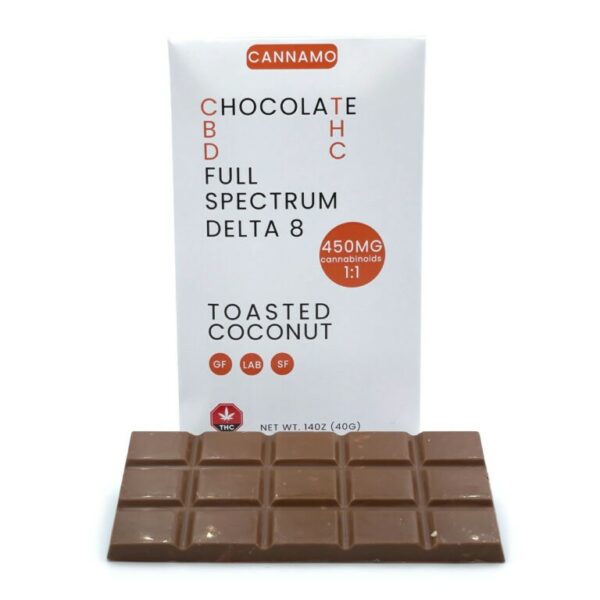 Cannamo – Full Spectrum CBD 1:1 Delta 8 Chocolate – 450mg | Weedsy Canada