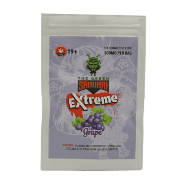 Green Samurai Extreme – Grape Gummy – 300mg THC | Weedsy Canada