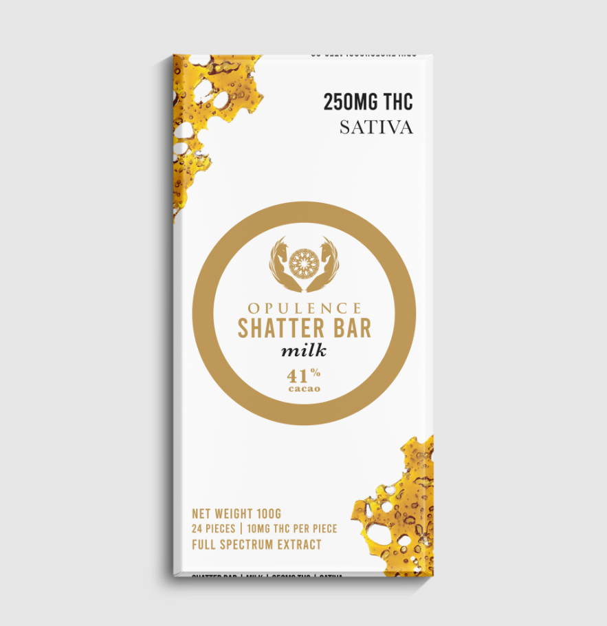 Opulence – Shatter Bar – Milk Chocolate Sativa | Weedsy Canada Opulence – Shatter Bar – Milk Chocolate Sativa | Weedsy Canada