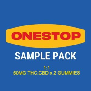 Onestop – Sample Pack – 1:1 – (50mg CBD:THC x 2 Gummies) | Weedsy Canada